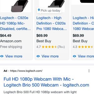 Logitech webcam